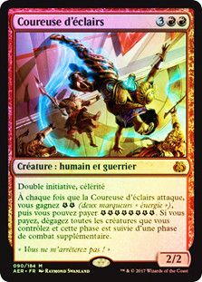 Lightning Runner
Aether Revolt (Foil) - French
Single
Magic The Gathering