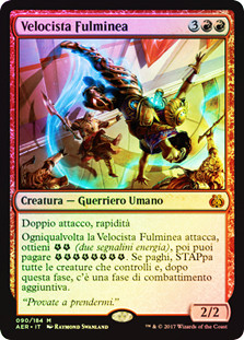 Lightning Runner
Aether Revolt (Foil) - Italian
Single
Magic The Gathering