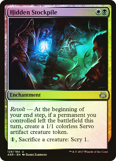 Hidden Stockpile\nAether Revolt\nSingle\nMagic The Gathering