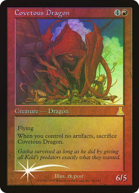 MTG foil 欲深きドラゴン　en Covetous Dragon Covetous Dragon | Urza's Destiny | Star City Games