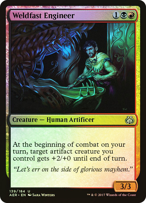 Weldfast Engineer\nAether Revolt\nSingle\nMagic The Gathering