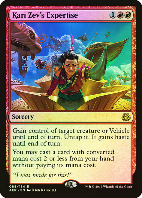 Kari Zev's Expertise (Prerelease) (Aether Revolt) | Promo | Star