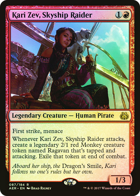 Kari Zev, Skyship Raider\nAether Revolt\nSingle\nMagic The Gathering