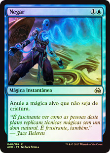 Negate
Aether Revolt (Foil) - Portuguese
Single
Magic The Gathering