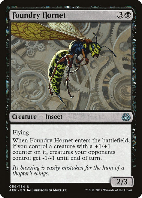 Foundry Hornet\nAether Revolt\nSingle\nMagic The Gathering