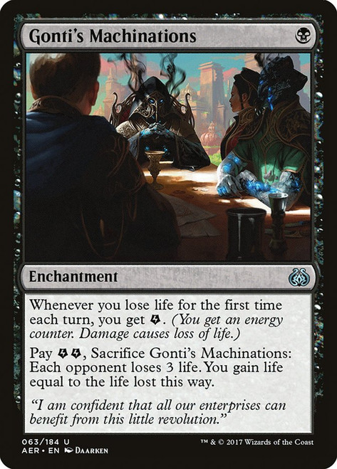 Gonti's Machinations\nAether Revolt\nSingle\nMagic The Gathering