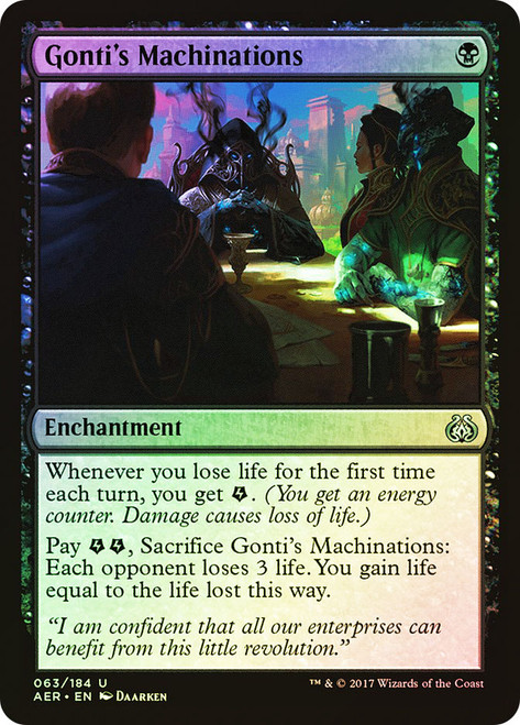 Gonti's Machinations\nAether Revolt\nSingle\nMagic The Gathering