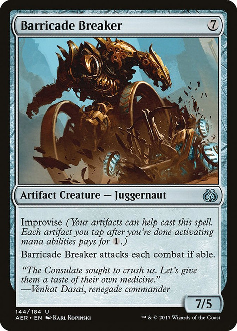 Barricade Breaker\nAether Revolt\nSingle\nMagic The Gathering