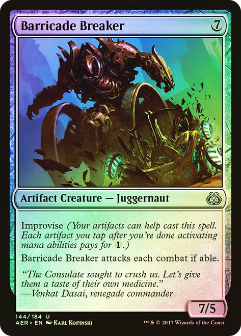 Barricade Breaker\nAether Revolt\nSingle\nMagic The Gathering