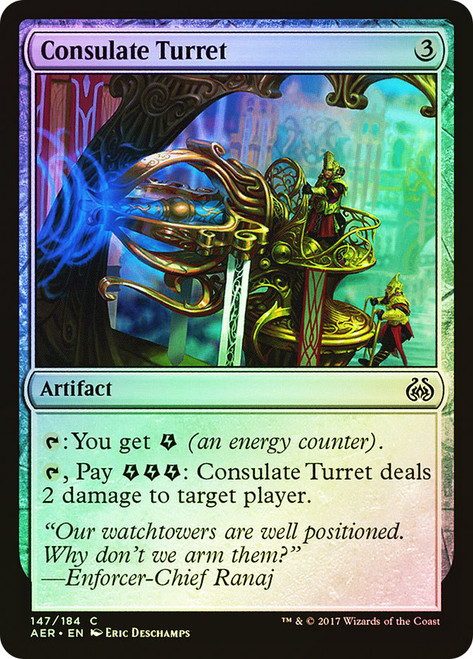 Consulate Turret\nAether Revolt\nSingle\nMagic The Gathering