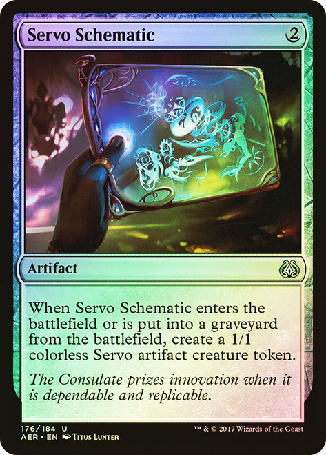 Servo Schematic\nAether Revolt\nSingle\nMagic The Gathering