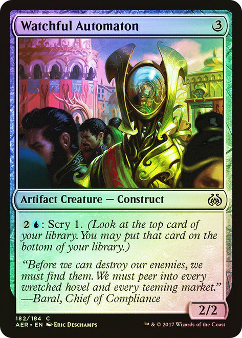 Watchful Automaton\nAether Revolt\nSingle\nMagic The Gathering