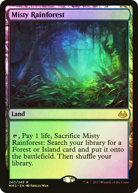 Misty Rainforest\nModern Masters: 2017 Edition\nSingle\nMagic The Gathering