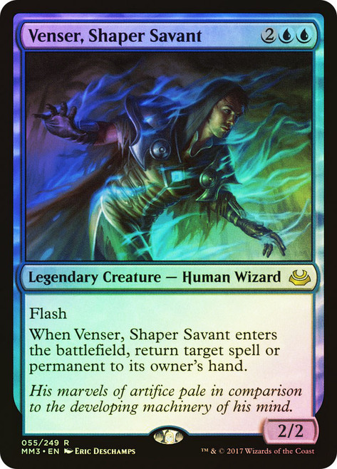 Venser, Shaper Savant\nModern Masters: 2017 Edition\nSingle\nMagic The Gathering