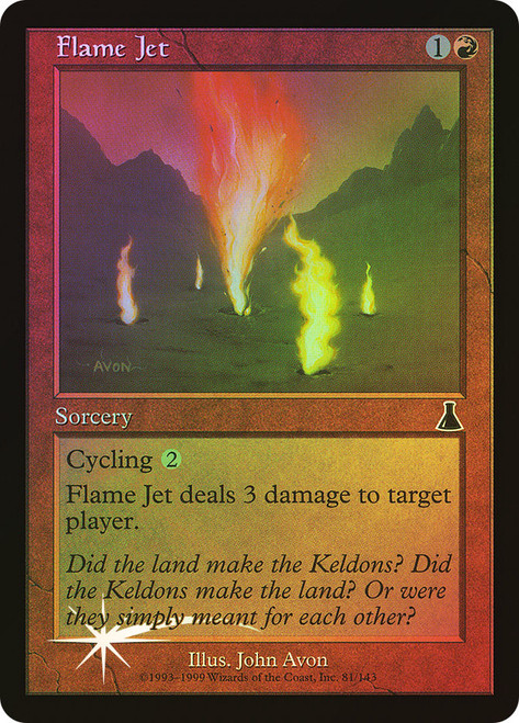 Flame Jet\nUrza's Destiny\nSingle\nMagic The Gathering