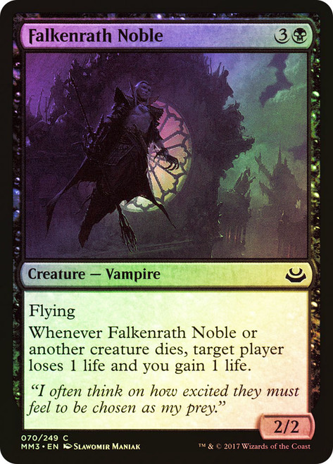 Falkenrath Noble\nModern Masters: 2017 Edition\nSingle\nMagic The Gathering
