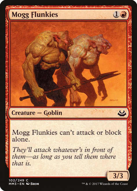 Mogg Flunkies\nModern Masters: 2017 Edition\nSingle\nMagic The Gathering