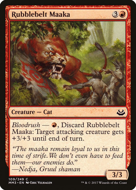 Rubblebelt Maaka\nModern Masters: 2017 Edition\nSingle\nMagic The Gathering