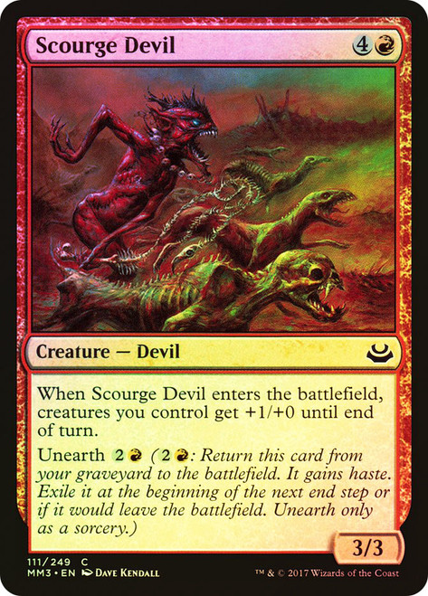 Scourge Devil\nModern Masters: 2017 Edition\nSingle\nMagic The Gathering