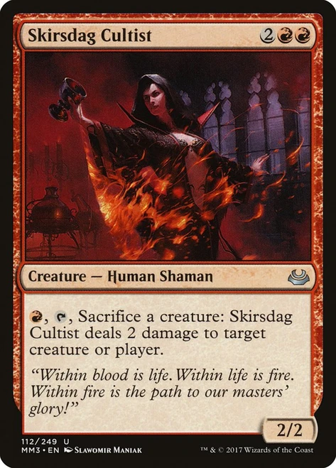 Skirsdag Cultist\nModern Masters: 2017 Edition\nSingle\nMagic The Gathering