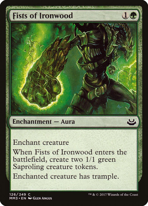 Fists of Ironwood\nModern Masters: 2017 Edition\nSingle\nMagic The Gathering