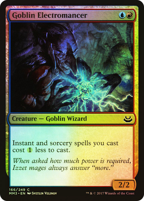 Goblin Electromancer\nModern Masters: 2017 Edition\nSingle\nMagic The Gathering