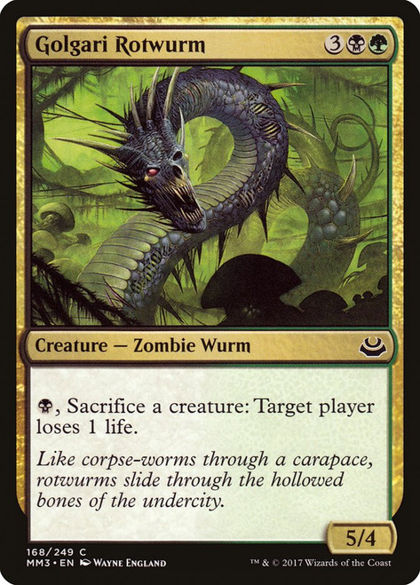 Golgari Rotwurm\nModern Masters: 2017 Edition\nSingle\nMagic The Gathering