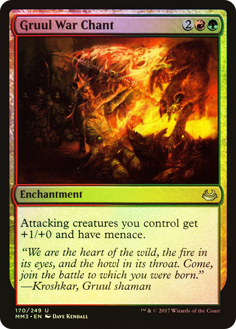 Gruul War Chant\nModern Masters: 2017 Edition\nSingle\nMagic The Gathering