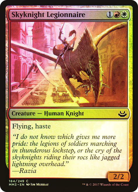 Skyknight Legionnaire\nModern Masters: 2017 Edition\nSingle\nMagic The Gathering