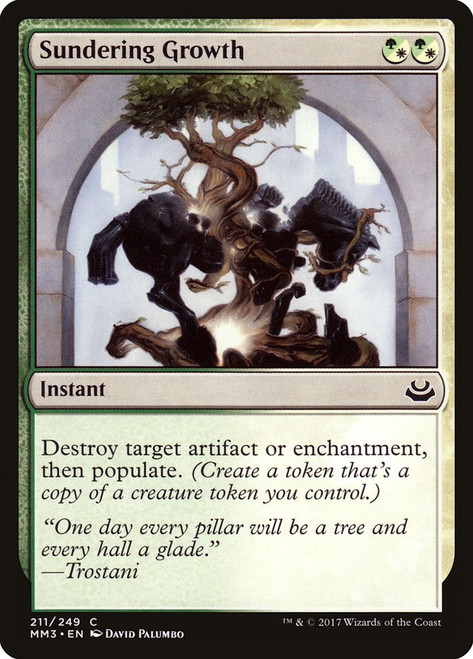 Sundering Growth\nModern Masters: 2017 Edition\nSingle\nMagic The Gathering