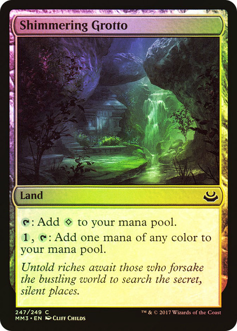 Shimmering Grotto\nModern Masters: 2017 Edition\nSingle\nMagic The Gathering