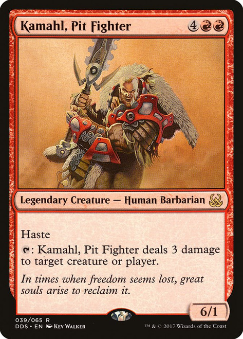 Kamahl, Pit Fighter\nDuel Decks: Mind vs. Might\nSingle\nMagic The Gathering