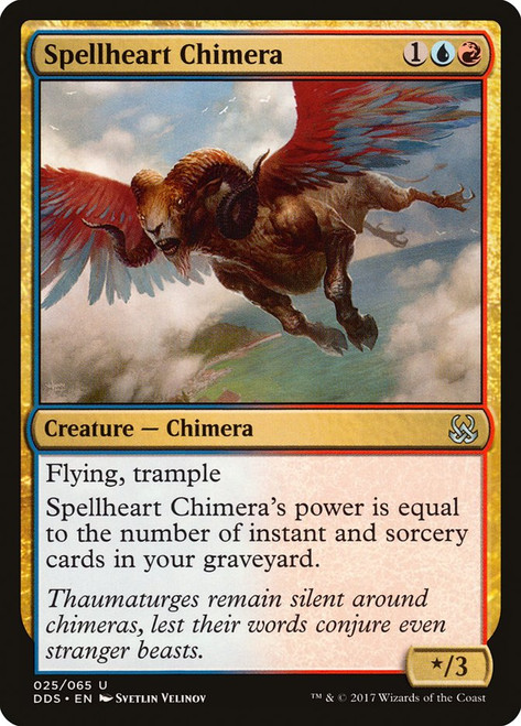 Spellheart Chimera\nDuel Decks: Mind vs. Might\nSingle\nMagic The Gathering