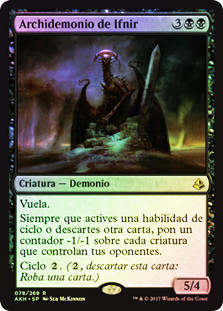 Archfiend of Ifnir
Amonkhet (Foil) - Spanish
Single
Magic The Gathering