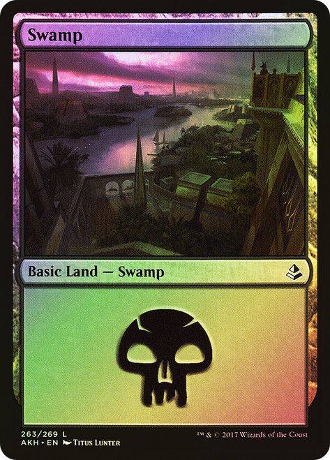 Swamp (#263)\nAmonkhet\nSingle\nMagic The Gathering