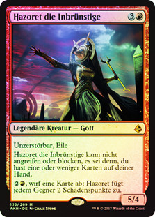 Hazoret the Fervent
Amonkhet (Foil) - German
Single
Magic The Gathering