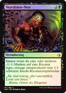 Nest of Scarabs
Amonkhet (Foil) - German
Single
Magic The Gathering
