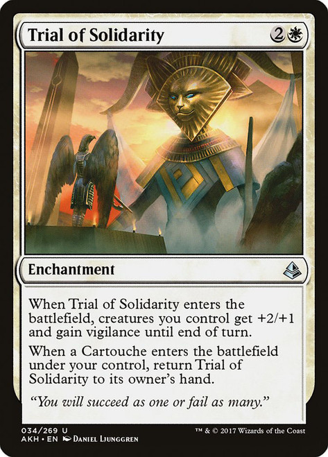 Trial of Solidarity\nAmonkhet\nSingle\nMagic The Gathering