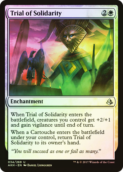 Trial of Solidarity\nAmonkhet\nSingle\nMagic The Gathering