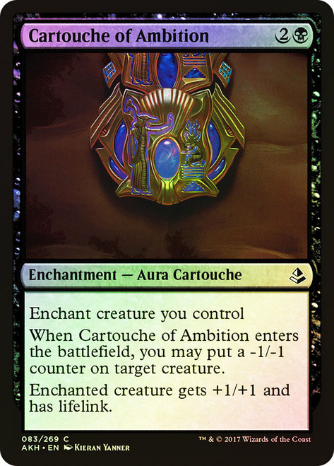 Cartouche of Ambition\nAmonkhet\nSingle\nMagic The Gathering
