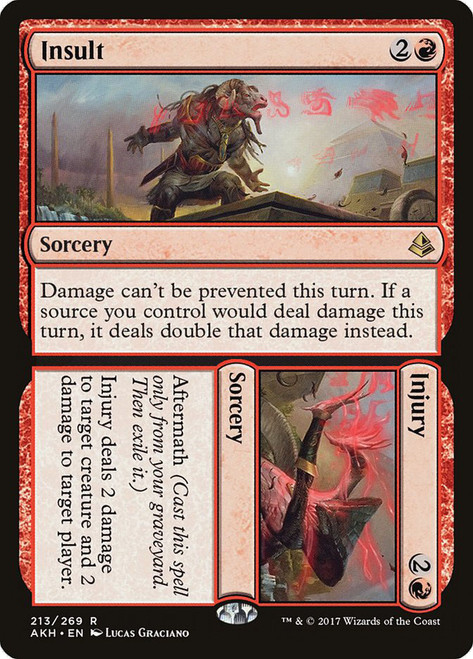 Insult // Injury\nAmonkhet\nSingle\nMagic The Gathering