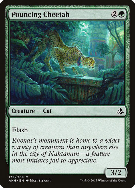 Pouncing Cheetah\nAmonkhet\nSingle\nMagic The Gathering