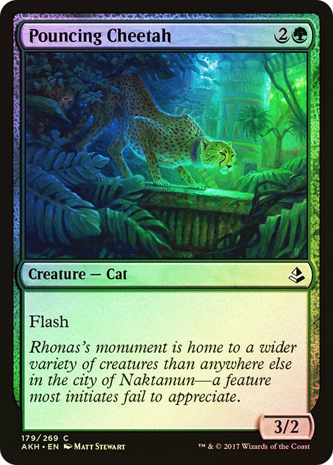 Pouncing Cheetah\nAmonkhet\nSingle\nMagic The Gathering
