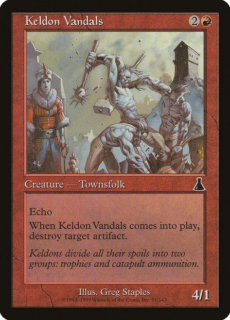 Keldon Vandals\nUrza's Destiny\nSingle\nMagic The Gathering