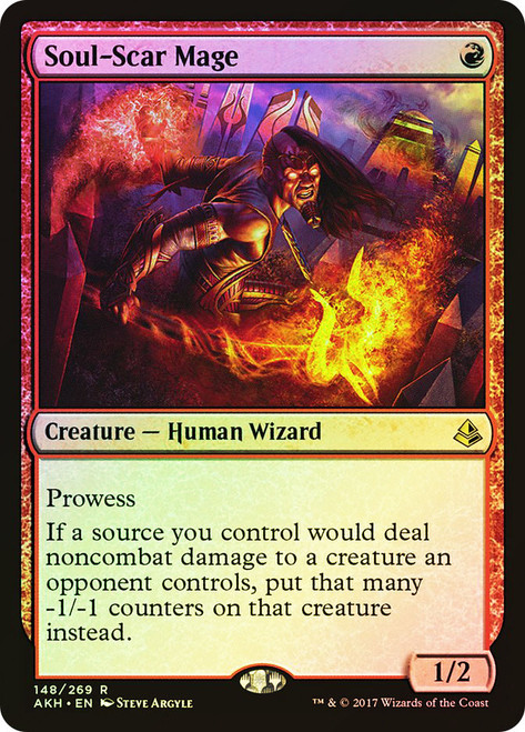 Soul-Scar Mage\nAmonkhet\nSingle\nMagic The Gathering