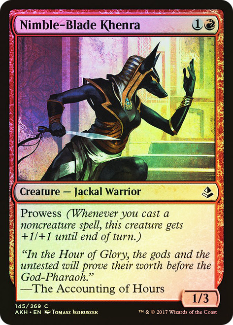 Nimble-Blade Khenra\nAmonkhet\nSingle\nMagic The Gathering