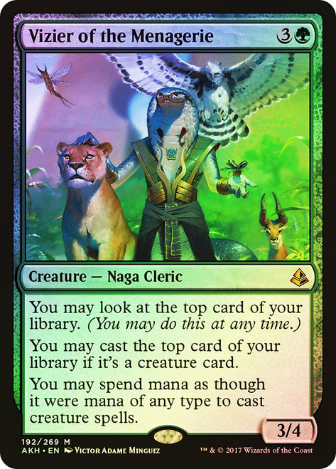 Vizier of the Menagerie\nAmonkhet\nSingle\nMagic The Gathering