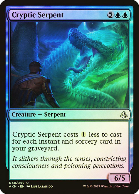 Cryptic Serpent\nAmonkhet\nSingle\nMagic The Gathering