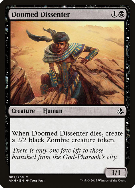 Doomed Dissenter\nAmonkhet\nSingle\nMagic The Gathering