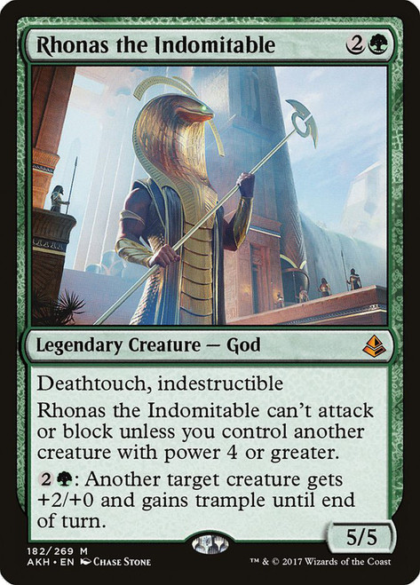 Rhonas the Indomitable\nAmonkhet\nSingle\nMagic The Gathering
